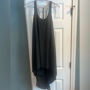 Free People fp high low black racerback dress size 10